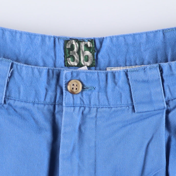 Lacoste Chino Shorts, Short Pants, Men's, W35 equivalent cotton Blue type light blue Vintage Second Hand