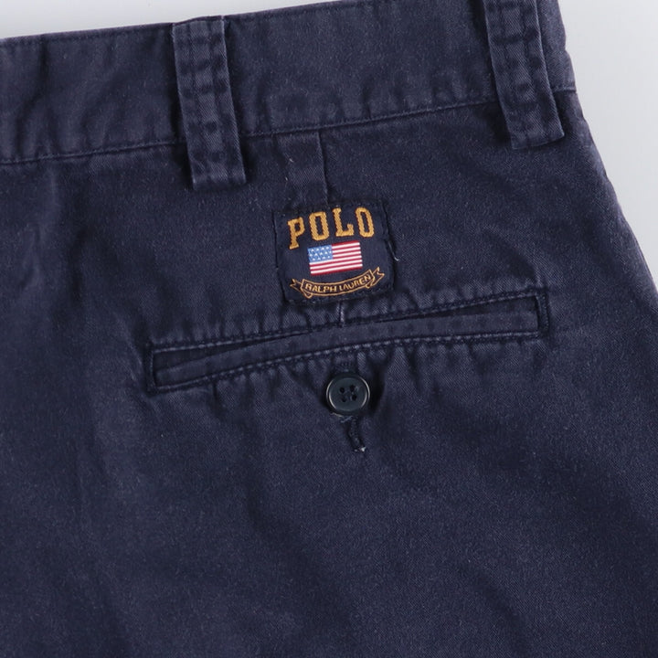 Ralph Lauren POLO by Ralph Lauren Chino Shorts Shorts Men's W34 equivalent cotton navy blue type Vintage Second Hand
