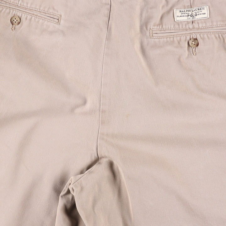 Ralph Lauren POLO by Ralph Lauren TYLER SHORT Chino shorts Short pants Men's W35 equivalent cotton Beige type Vintage Second Hand