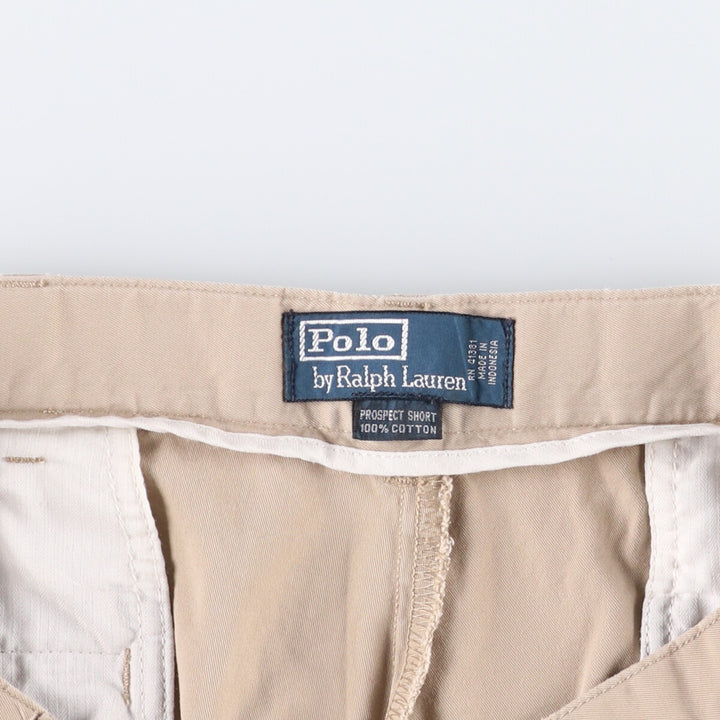 Ralph Lauren POLO by Ralph Lauren Chino Shorts Shorts Men's W34 equivalent cotton Beige type Vintage Second Hand