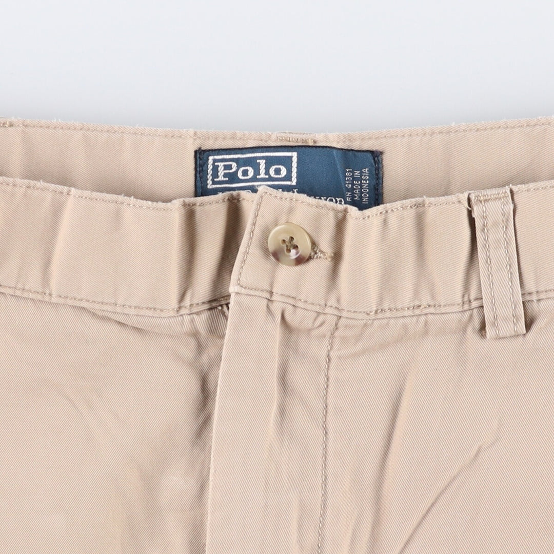 Ralph Lauren POLO by Ralph Lauren Chino Shorts Shorts Men's W34 equivalent cotton Beige type Vintage Second Hand
