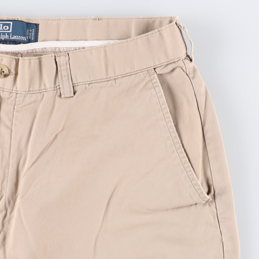 Ralph Lauren POLO by Ralph Lauren Chino Shorts Shorts Men's W34 equivalent cotton Beige type Vintage Second Hand