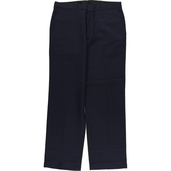 Haggar HAGGAR Slacks, Made in USA, Men's, Size W33 polyester navy blue type Vintage Second Hand