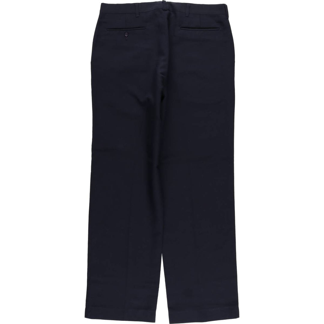 Haggar HAGGAR Slacks, Made in USA, Men's, Size W33 polyester navy blue type Vintage Second Hand