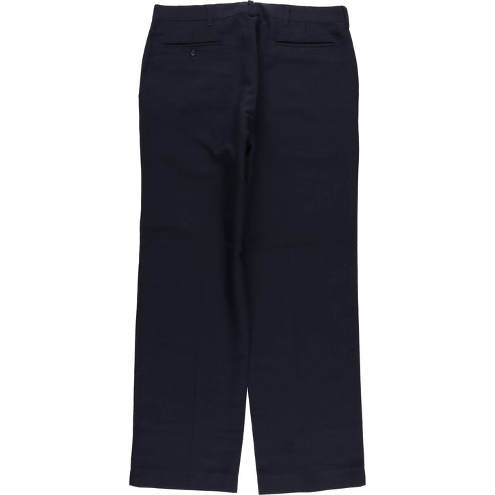 Haggar HAGGAR Slacks, Made in USA, Men's, Size W33 polyester navy blue type Vintage Second Hand