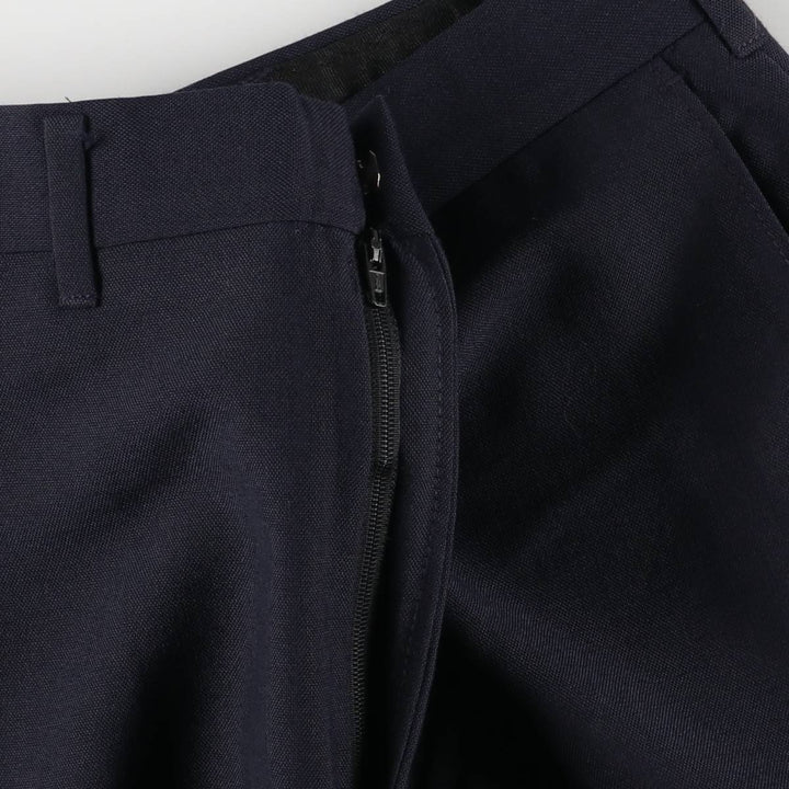 Haggar HAGGAR Slacks, Made in USA, Men's, Size W33 polyester navy blue type Vintage Second Hand