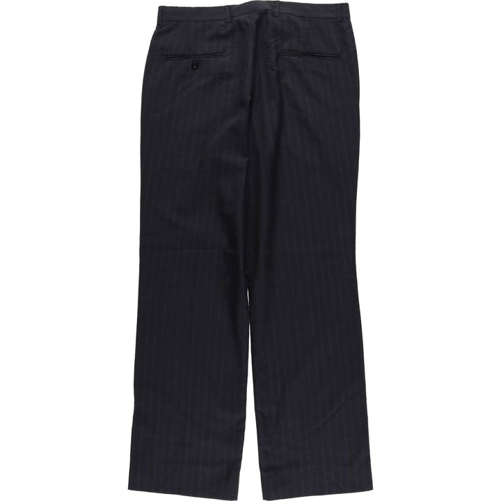 90'S Vintage Multi-Stripe Slacks, Men's Size 34 unclear navy blue type Vintage Second Hand