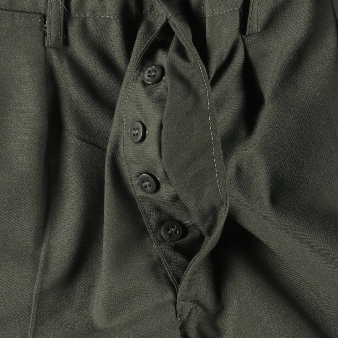 Two-pleat slacks pants, women's XL (w31) unclear Khaki type Vintage Second Hand