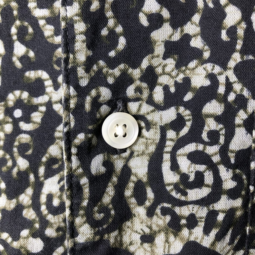 GAP RELAXED All-over Print Short Sleeve Open Collar Cotton Shirt Men's S Size Box Shirt cotton Green type dark green Vintage Second Hand