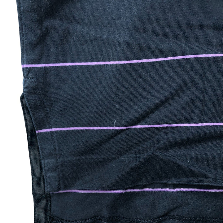 Ralph Lauren POLO by Ralph Lauren short sleeve striped polo shirt, men's XL size Pima Cotton black type Vintage Second Hand