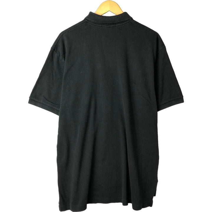 Ralph Lauren POLO by Ralph Lauren short sleeve polo shirt, men's XL size cotton black type Vintage Second Hand