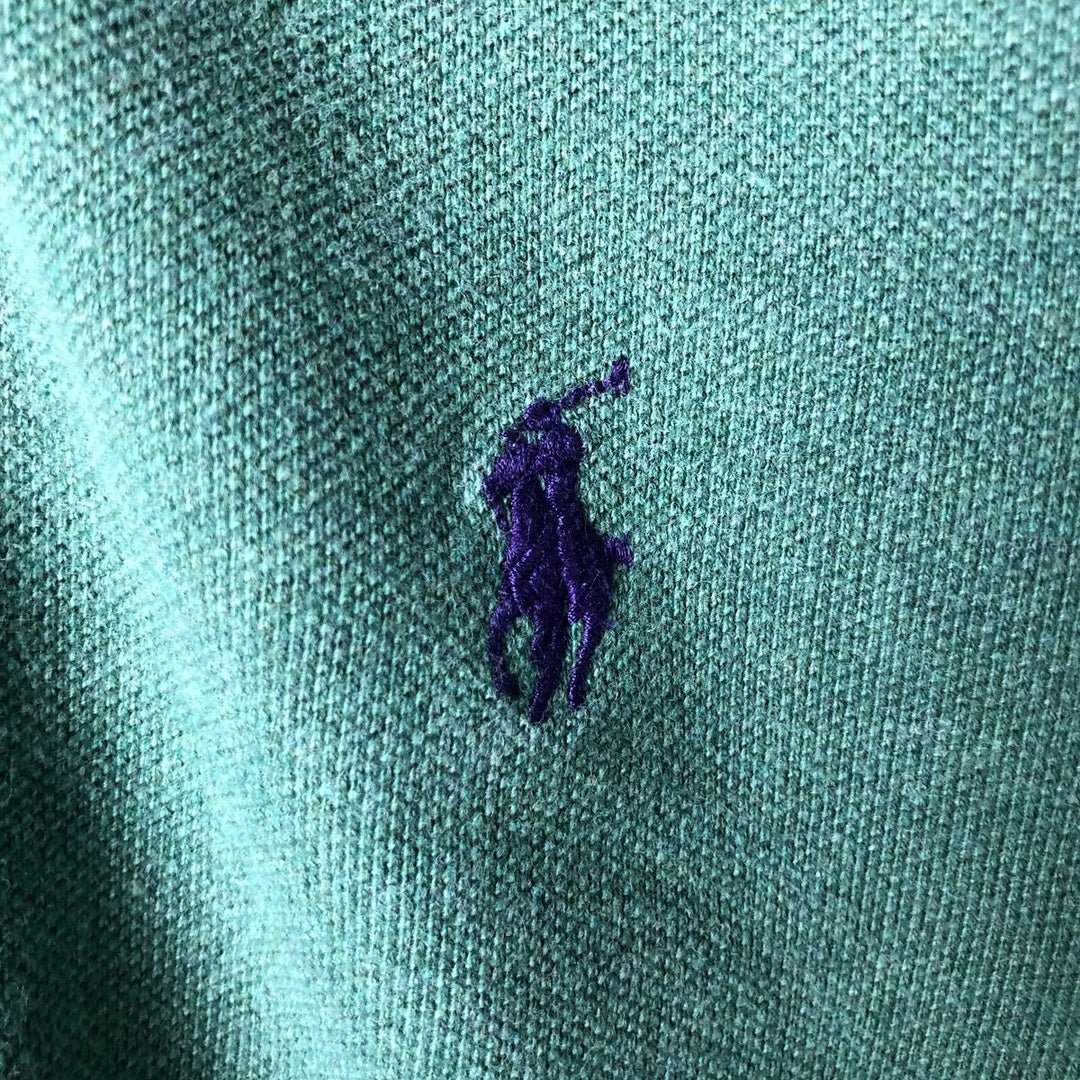Ralph Lauren POLO RALPH LAUREN SLIM FIT short sleeve polo shirt men's XL equivalent cotton green type Vintage Second Hand