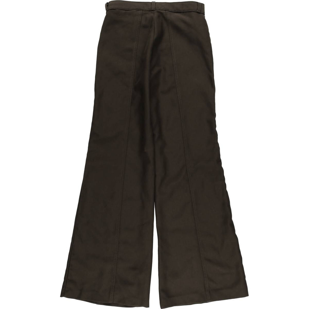 Slacks, flare pants, women's size L (w28), vintage unclear brown type Vintage Second Hand