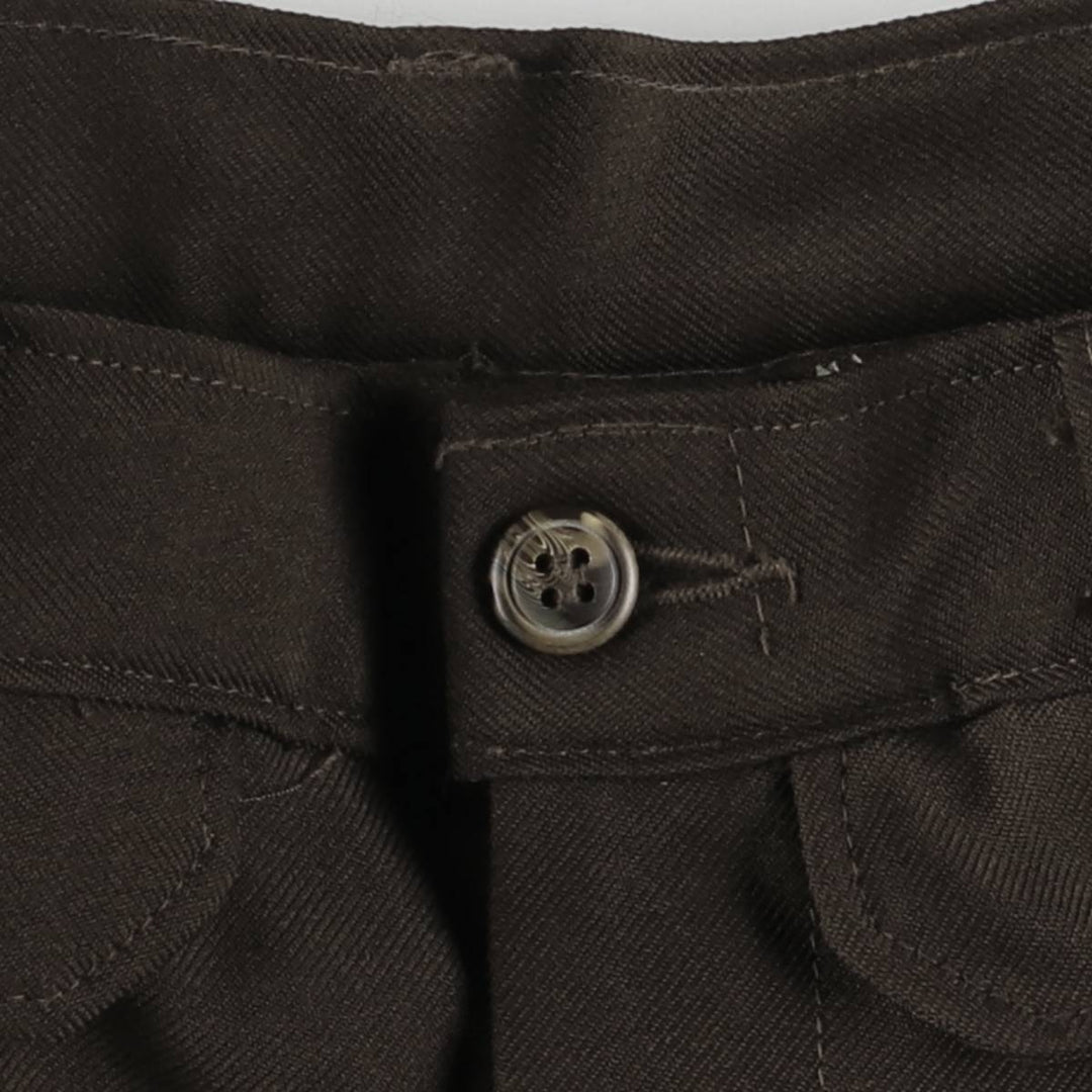 Slacks, flare pants, women's size L (w28), vintage unclear brown type Vintage Second Hand