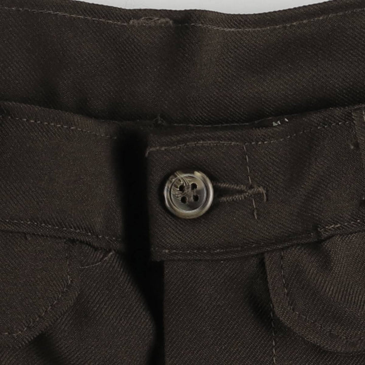 Slacks, flare pants, women's size L (w28), vintage unclear brown type Vintage Second Hand
