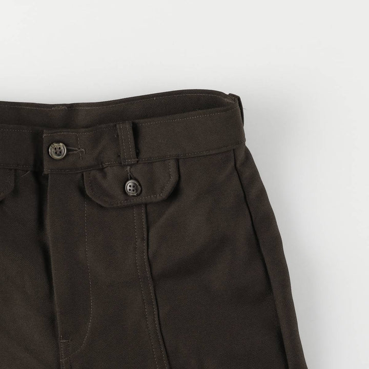 Slacks, flare pants, women's size L (w28), vintage unclear brown type Vintage Second Hand