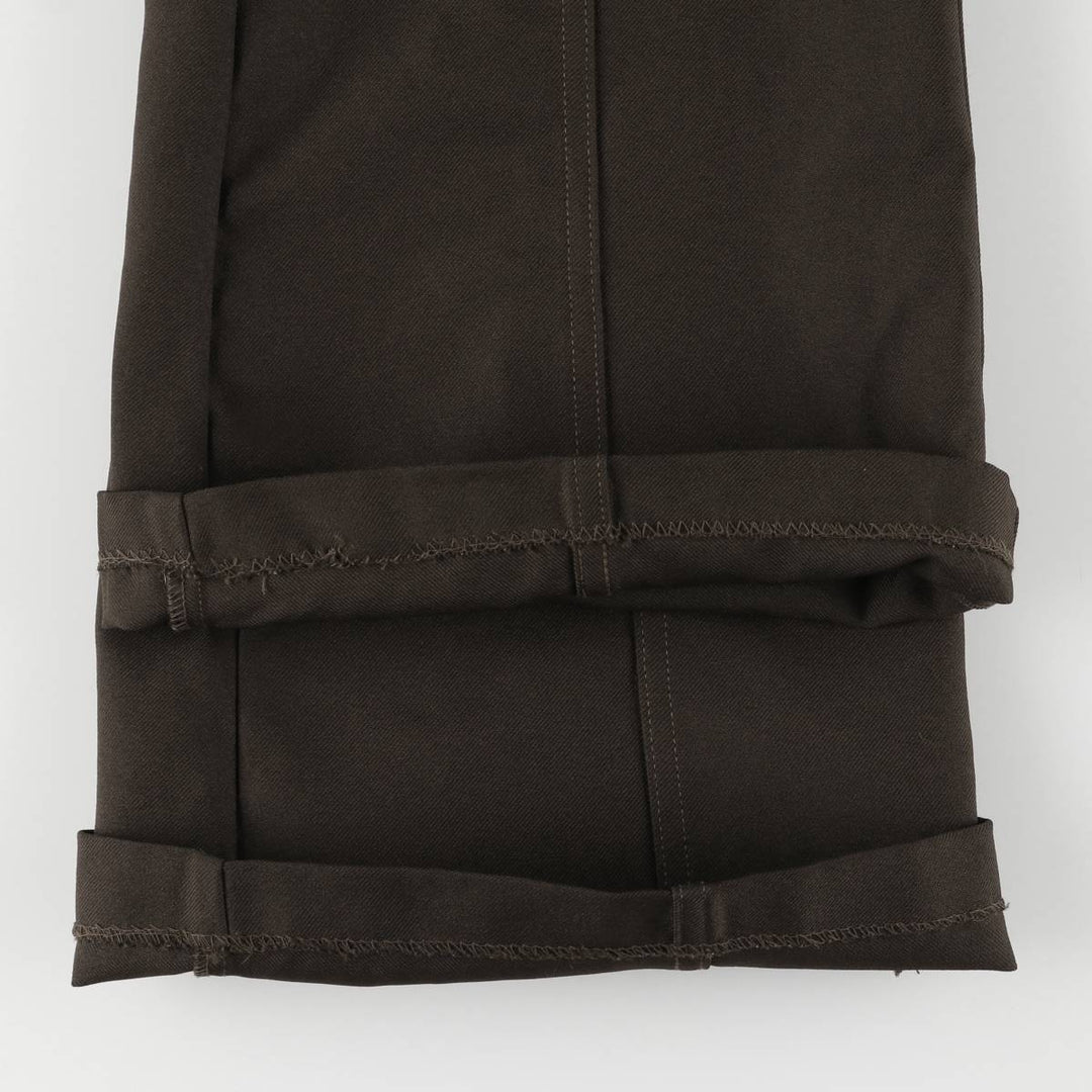 Slacks, flare pants, women's size L (w28), vintage unclear brown type Vintage Second Hand