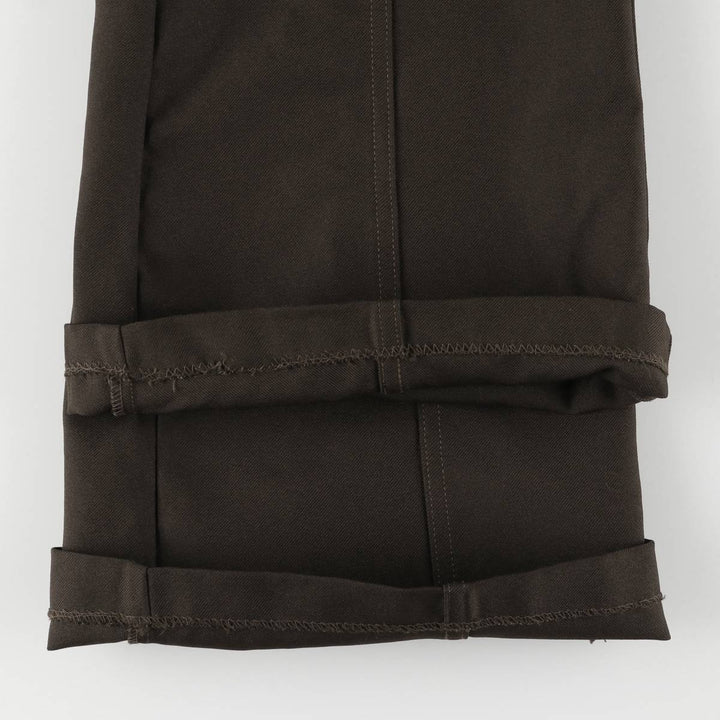 Slacks, flare pants, women's size L (w28), vintage unclear brown type Vintage Second Hand