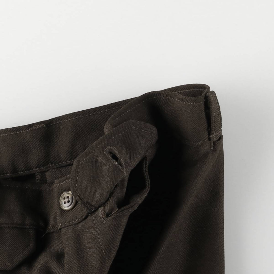Slacks, flare pants, women's size L (w28), vintage unclear brown type Vintage Second Hand