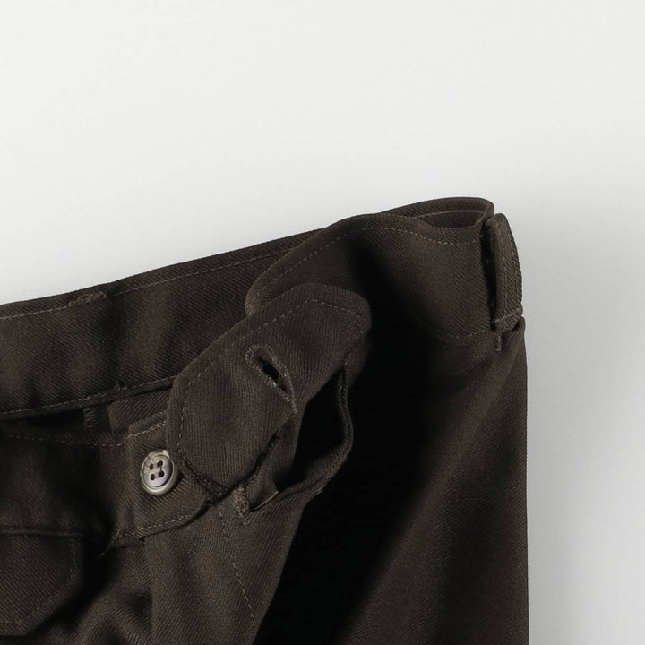 Slacks, flare pants, women's size L (w28), vintage unclear brown type Vintage Second Hand