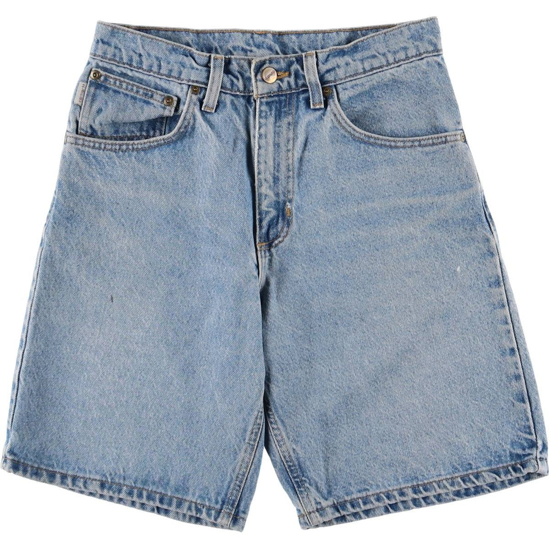 90'S Carhartt denim shorts, short pants, made in USA, men's, w29 equivalent, vintage cotton blue type Vintage Second Hand