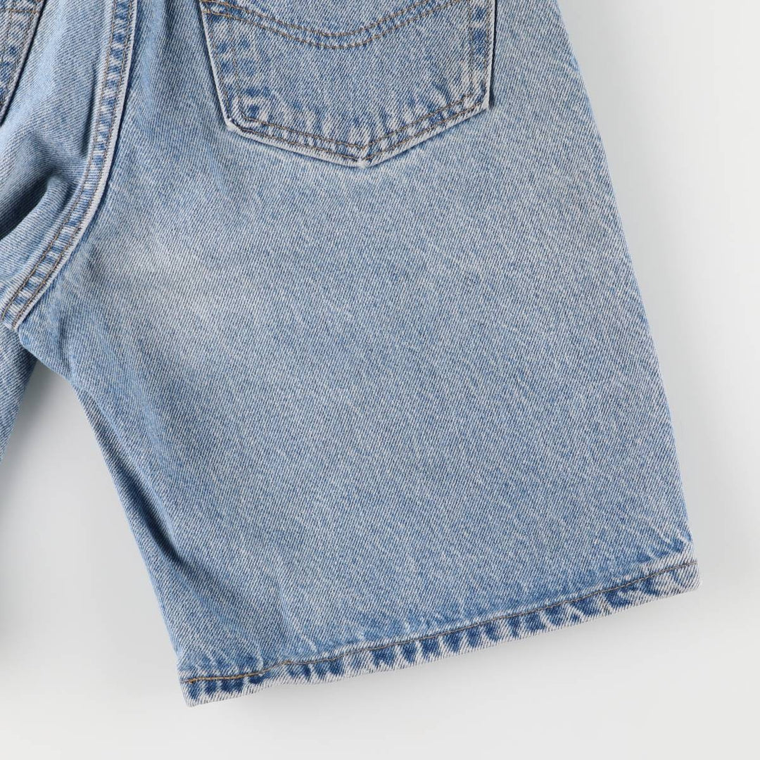 90'S Carhartt denim shorts, short pants, made in USA, men's, w29 equivalent, vintage cotton blue type Vintage Second Hand