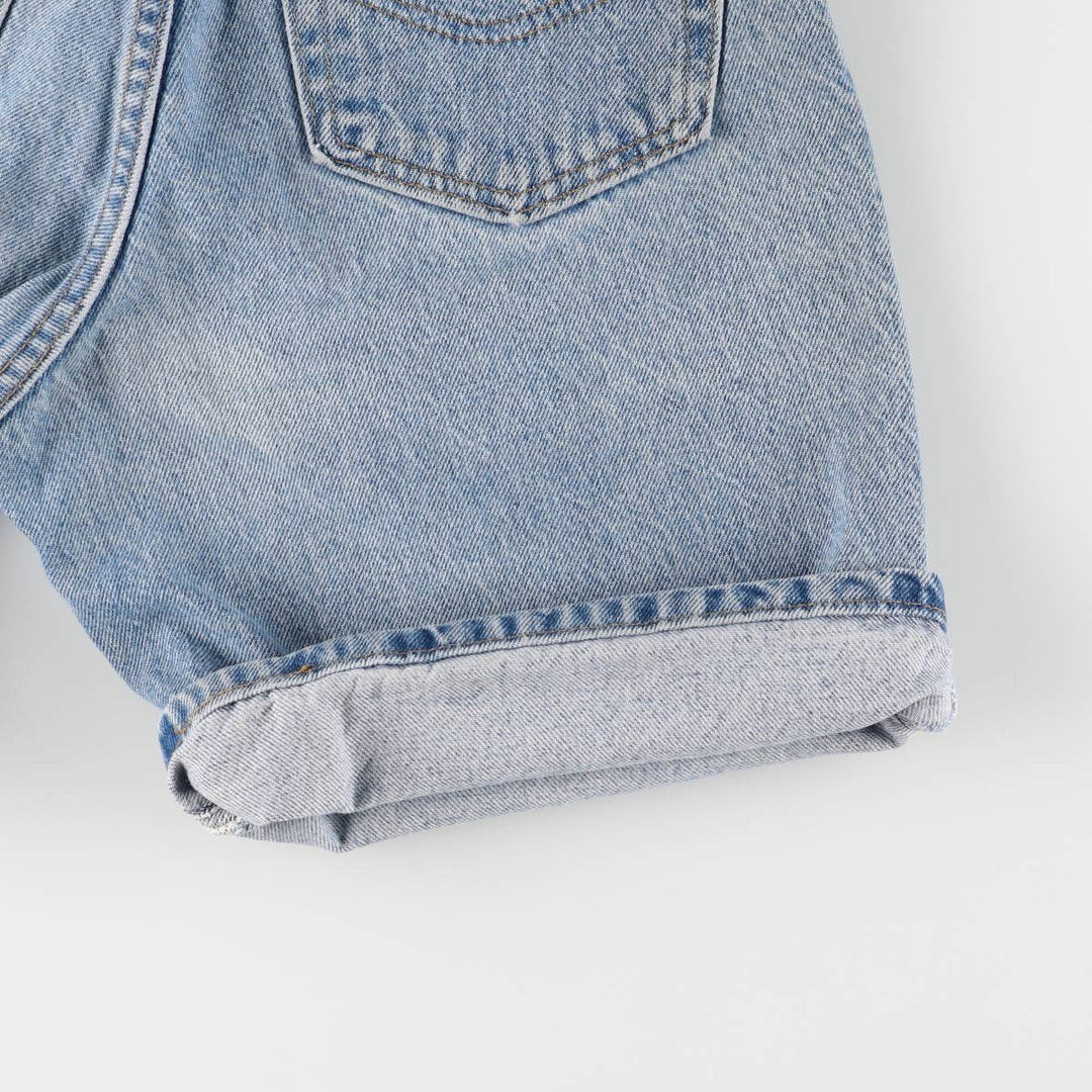 90'S Carhartt denim shorts, short pants, made in USA, men's, w29 equivalent, vintage cotton blue type Vintage Second Hand