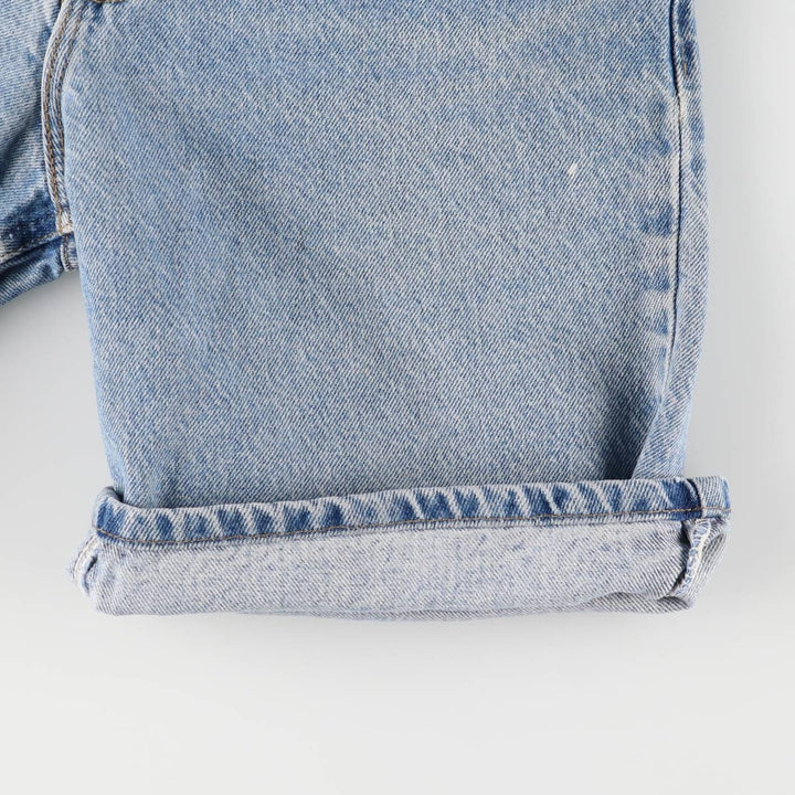 90'S Carhartt denim shorts, short pants, made in USA, men's, w29 equivalent, vintage cotton blue type Vintage Second Hand