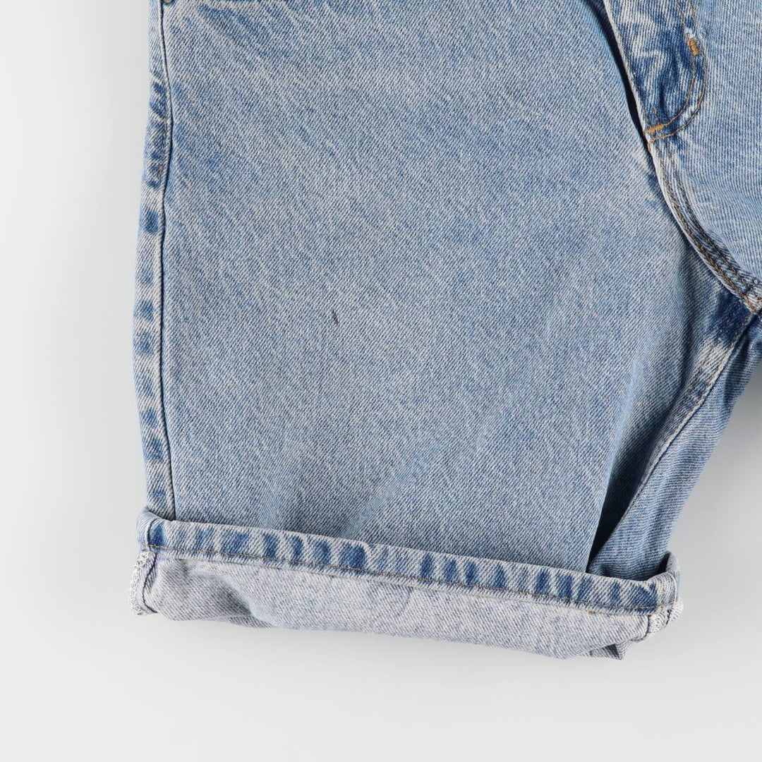 90'S Carhartt denim shorts, short pants, made in USA, men's, w29 equivalent, vintage cotton blue type Vintage Second Hand