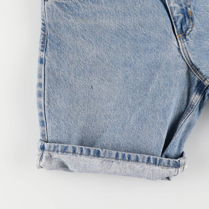 90'S Carhartt denim shorts, short pants, made in USA, men's, w29 equivalent, vintage cotton blue type Vintage Second Hand