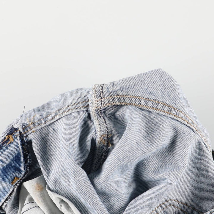 90'S Carhartt denim shorts, short pants, made in USA, men's, w29 equivalent, vintage cotton blue type Vintage Second Hand