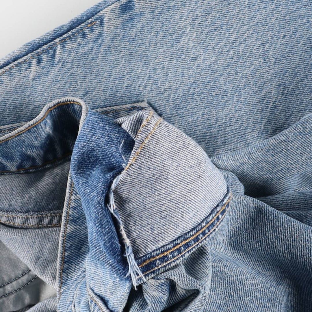 90'S Carhartt denim shorts, short pants, made in USA, men's, w29 equivalent, vintage cotton blue type Vintage Second Hand