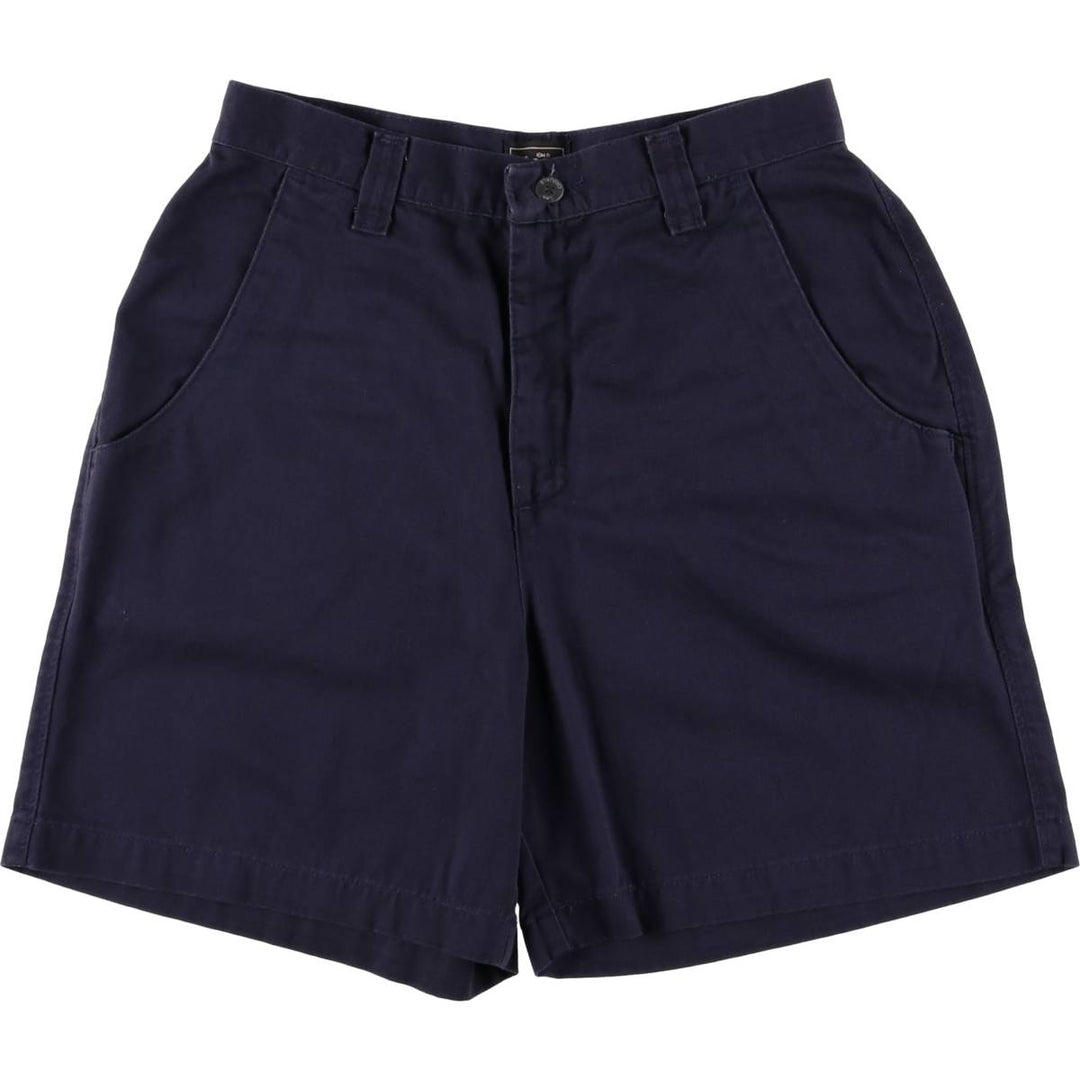 Lee Chino Shorts, Women's Size L (W28) cotton navy blue type Vintage Second Hand
