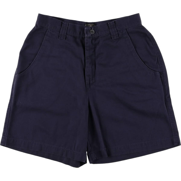 Lee Chino Shorts, Women's Size L (W28) cotton navy blue type Vintage Second Hand