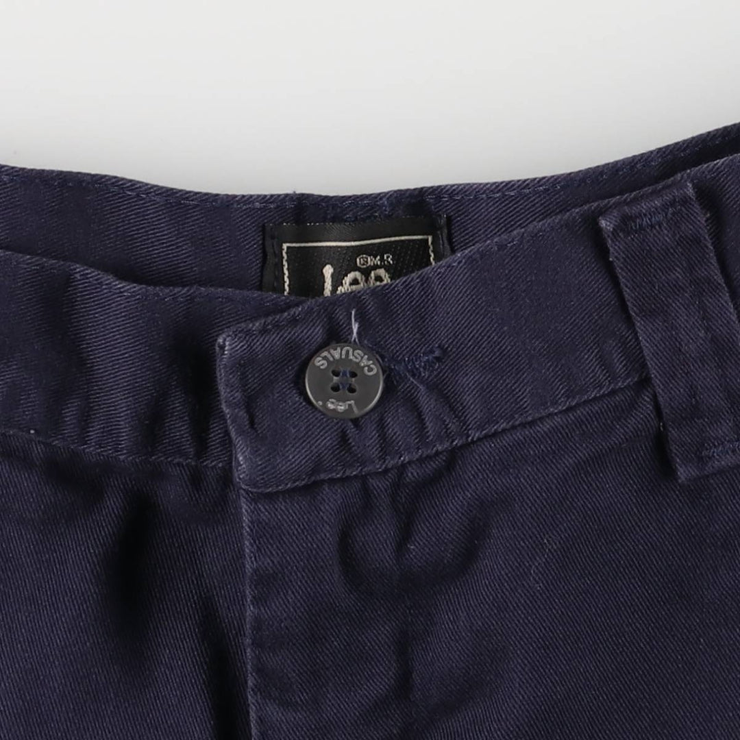 Lee Chino Shorts, Women's Size L (W28) cotton navy blue type Vintage Second Hand