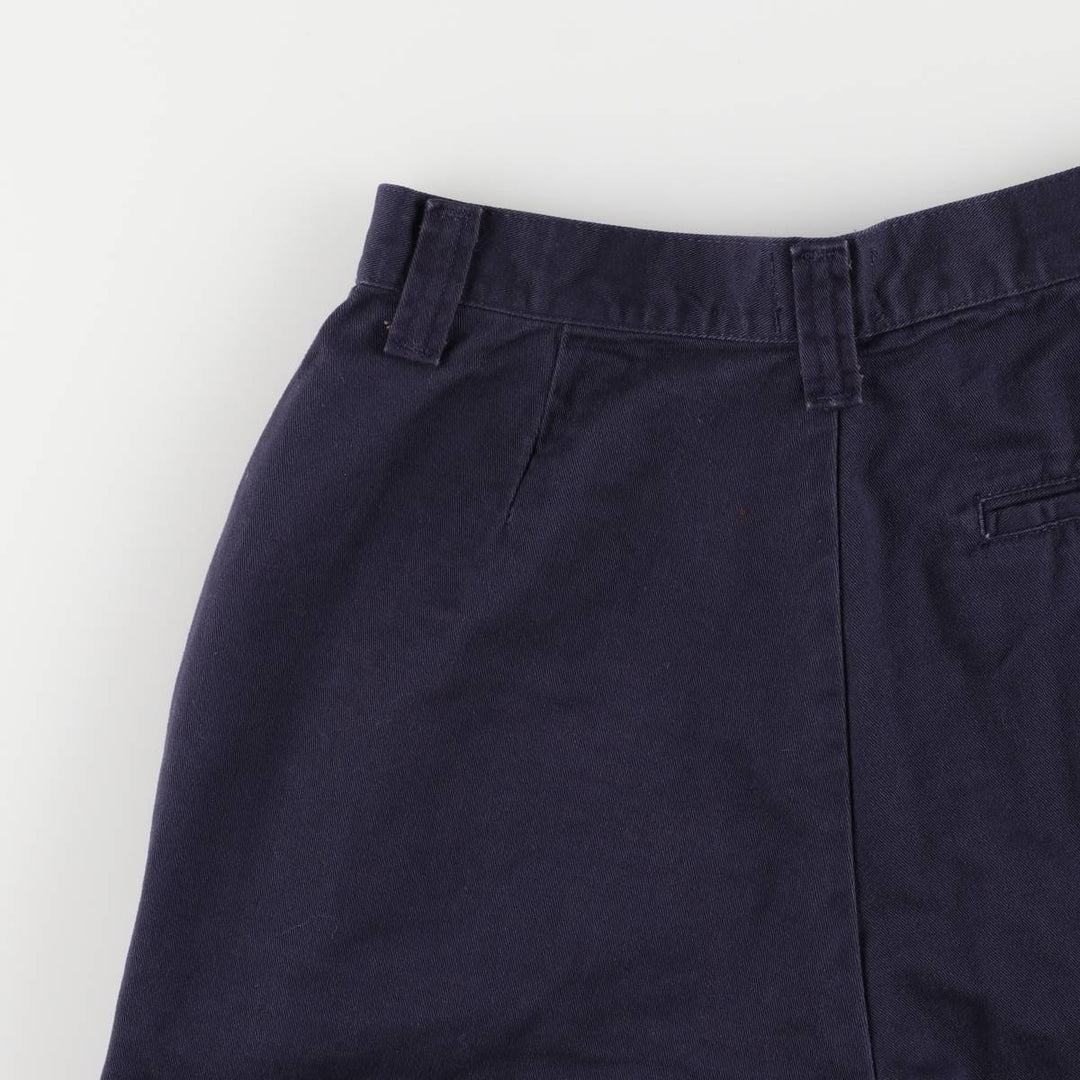 Lee Chino Shorts, Women's Size L (W28) cotton navy blue type Vintage Second Hand