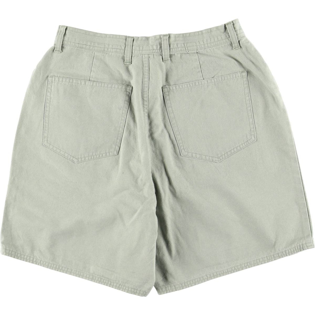 Cherokee CHEROKEE Cotton Shorts, Women's Size L (W29) cotton Khaki type sage green Vintage Second Hand