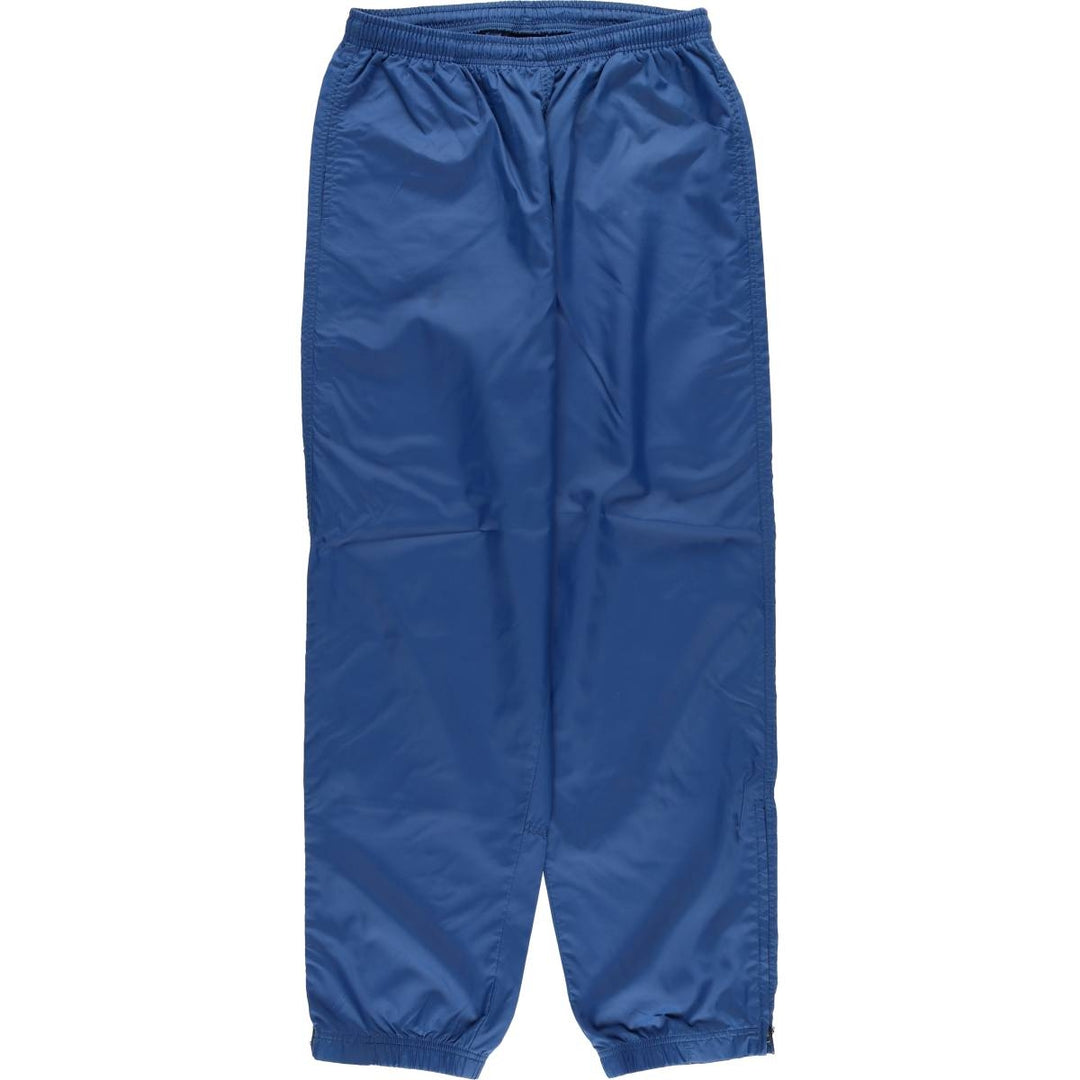 90'S Nike Nylon Pants, Rustling Pants, Women's Size L, Vintage Nylon blue type Vintage Second Hand