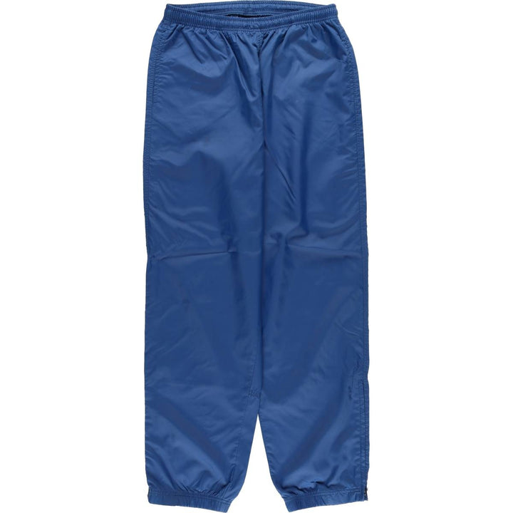 90'S Nike Nylon Pants, Rustling Pants, Women's Size L, Vintage Nylon blue type Vintage Second Hand