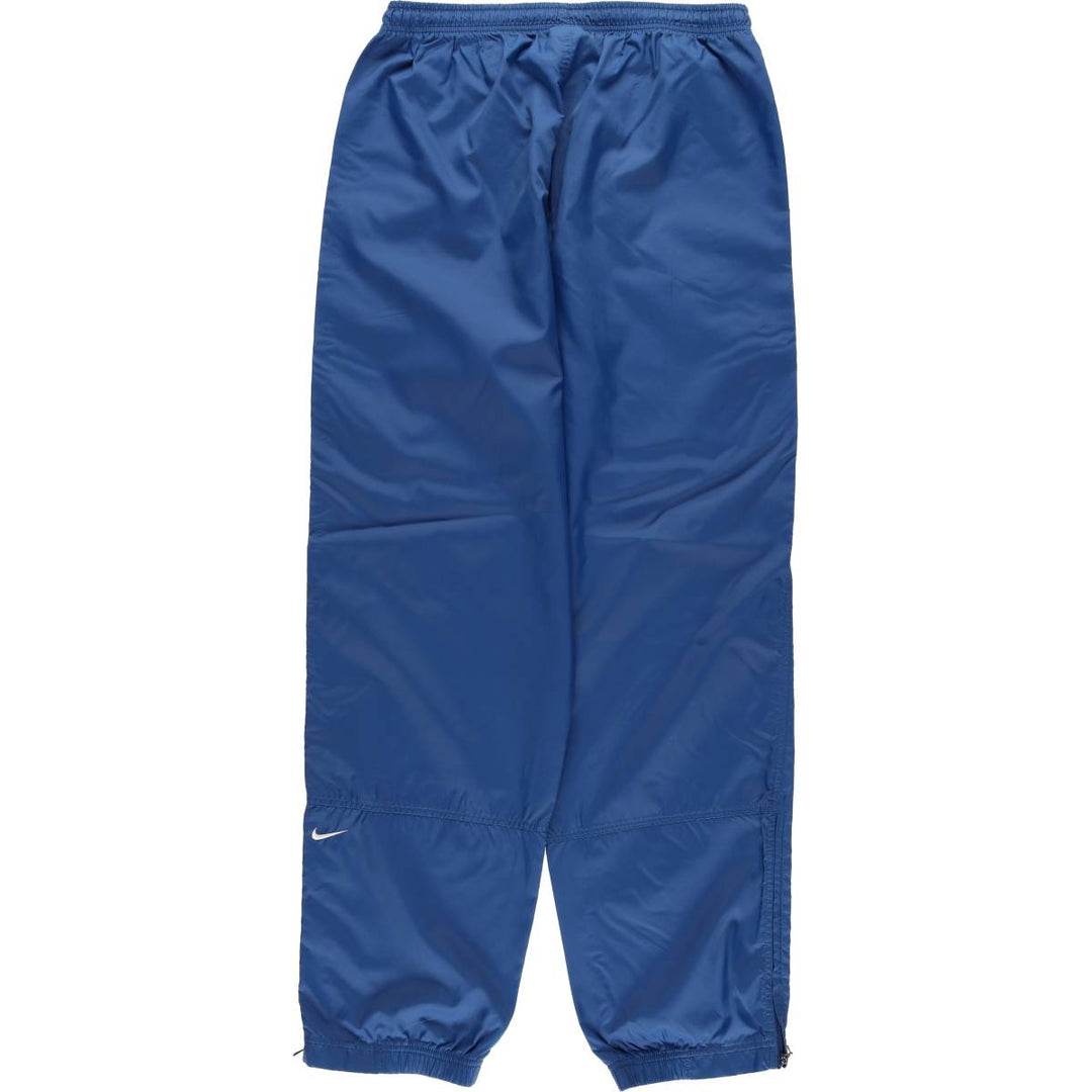 90'S Nike Nylon Pants, Rustling Pants, Women's Size L, Vintage Nylon blue type Vintage Second Hand