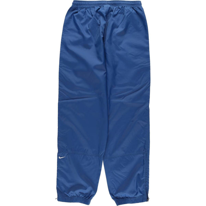90'S Nike Nylon Pants, Rustling Pants, Women's Size L, Vintage Nylon blue type Vintage Second Hand