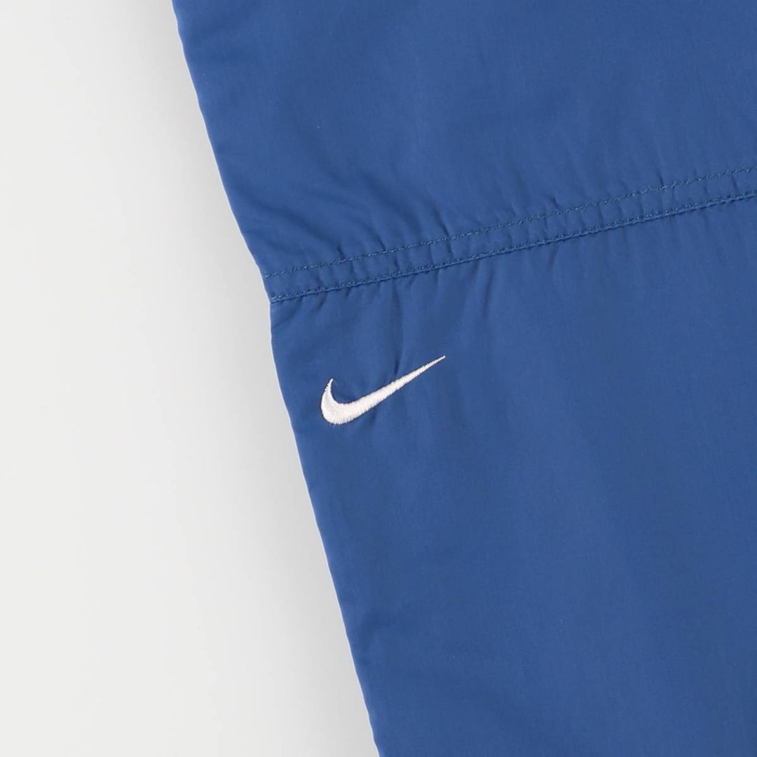 90'S Nike Nylon Pants, Rustling Pants, Women's Size L, Vintage Nylon blue type Vintage Second Hand