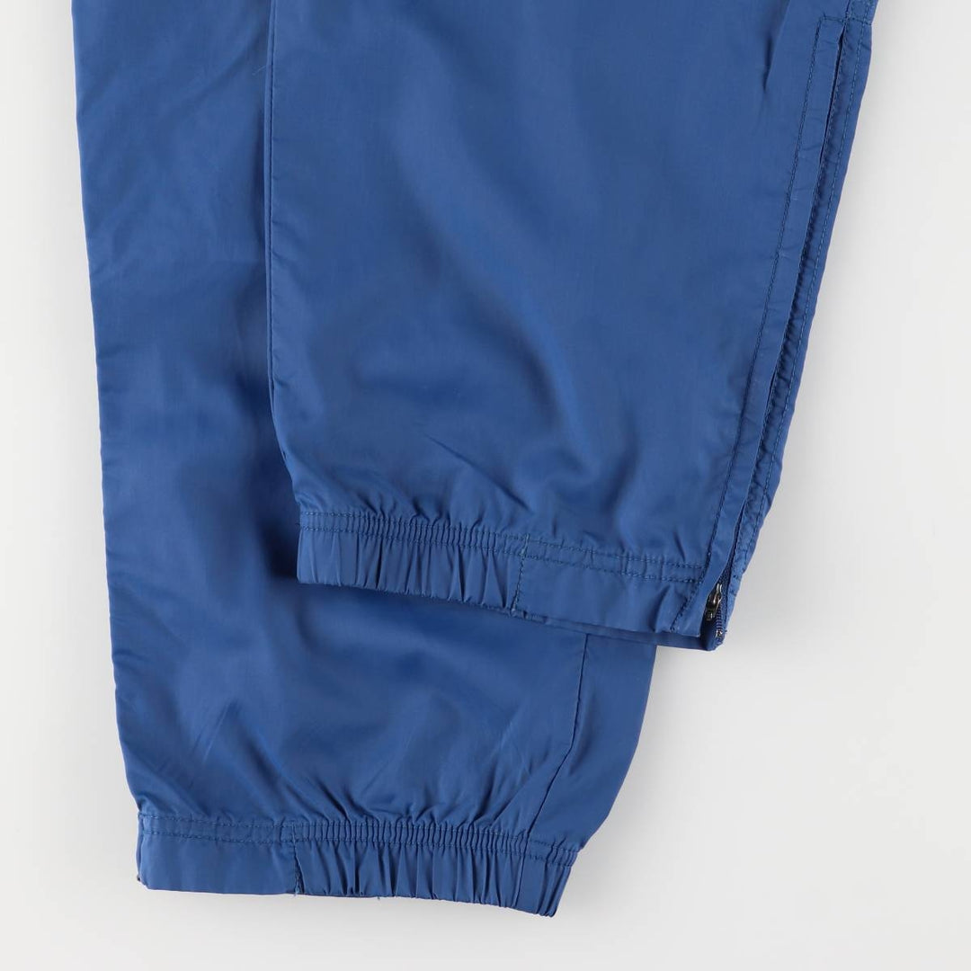 90'S Nike Nylon Pants, Rustling Pants, Women's Size L, Vintage Nylon blue type Vintage Second Hand