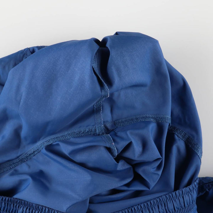 90'S Nike Nylon Pants, Rustling Pants, Women's Size L, Vintage Nylon blue type Vintage Second Hand