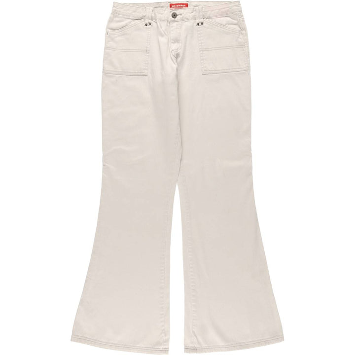UNION BAY Cotton Pants Flare Pants Women's XL (w31) cotton white type Vintage Second Hand