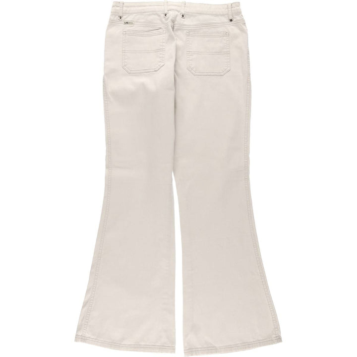 UNION BAY Cotton Pants Flare Pants Women's XL (w31) cotton white type Vintage Second Hand