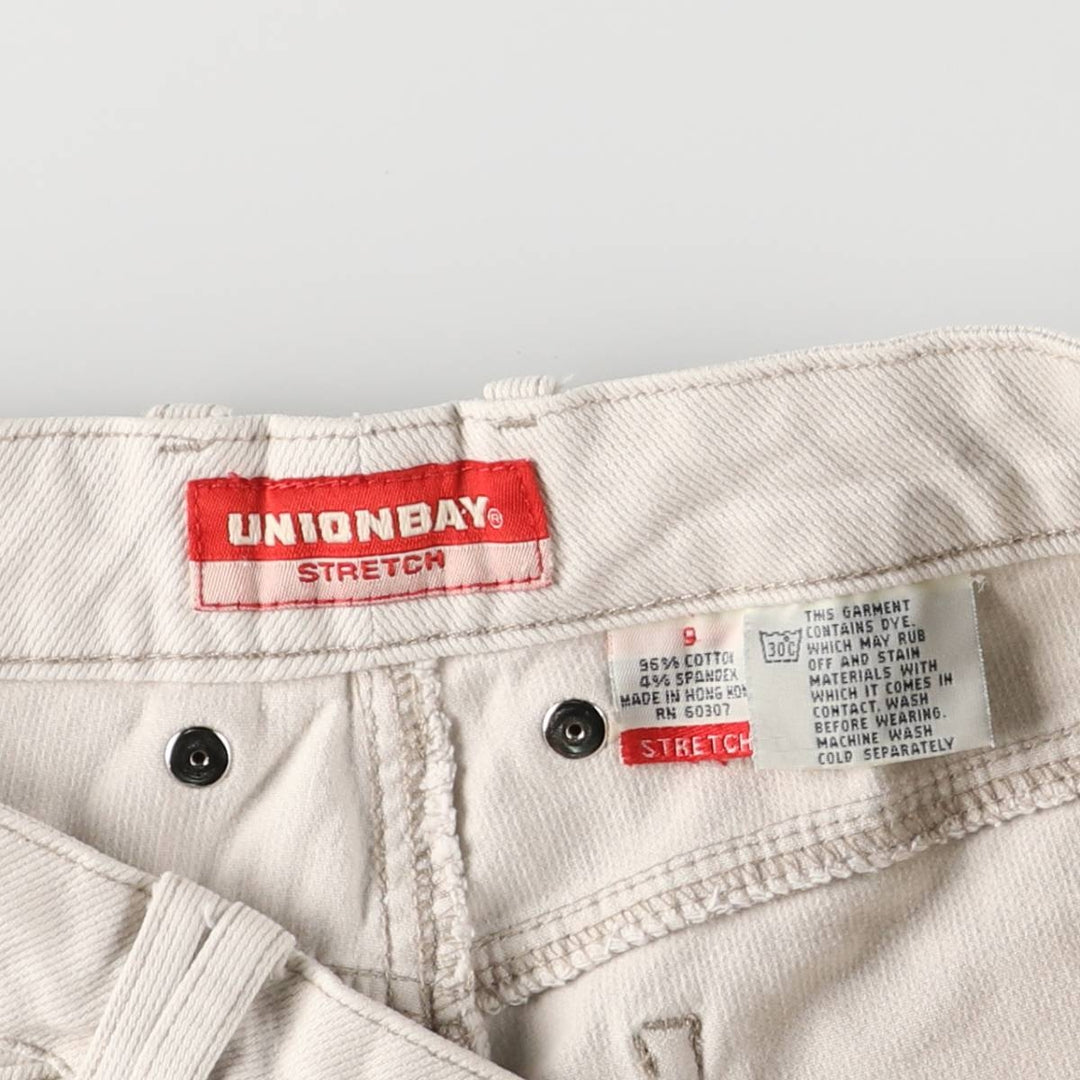 UNION BAY Cotton Pants Flare Pants Women's XL (w31) cotton white type Vintage Second Hand