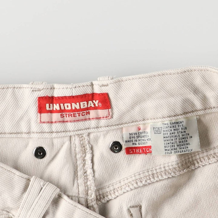 UNION BAY Cotton Pants Flare Pants Women's XL (w31) cotton white type Vintage Second Hand
