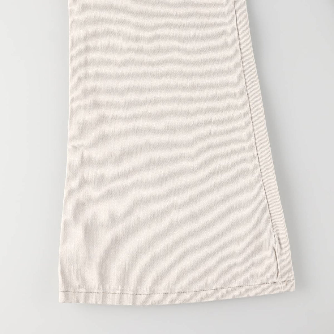 UNION BAY Cotton Pants Flare Pants Women's XL (w31) cotton white type Vintage Second Hand