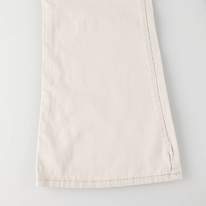 UNION BAY Cotton Pants Flare Pants Women's XL (w31) cotton white type Vintage Second Hand